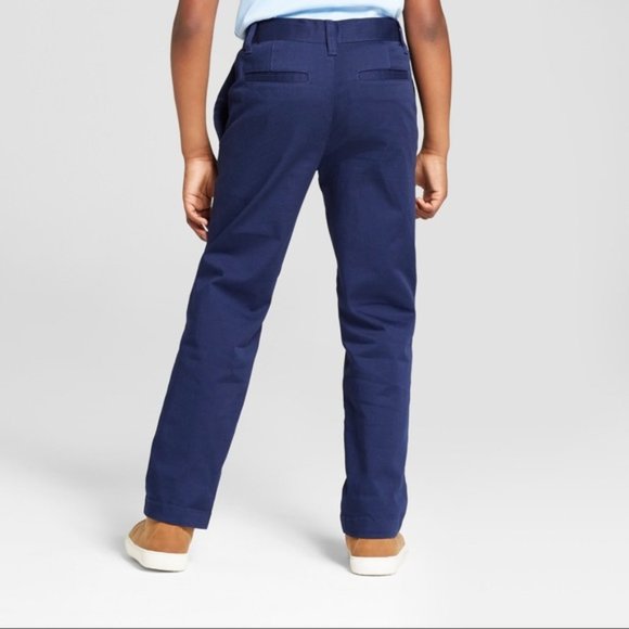 NWT Cat & Jack Boys Flat Front (Uniform) Pants - Picture 2 of 7